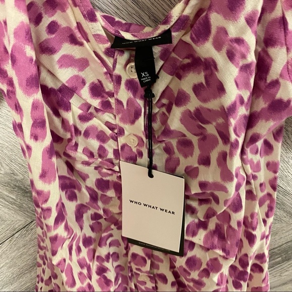 Who What Wear Empire Waist Leopard Dress - Picture 4 of 12